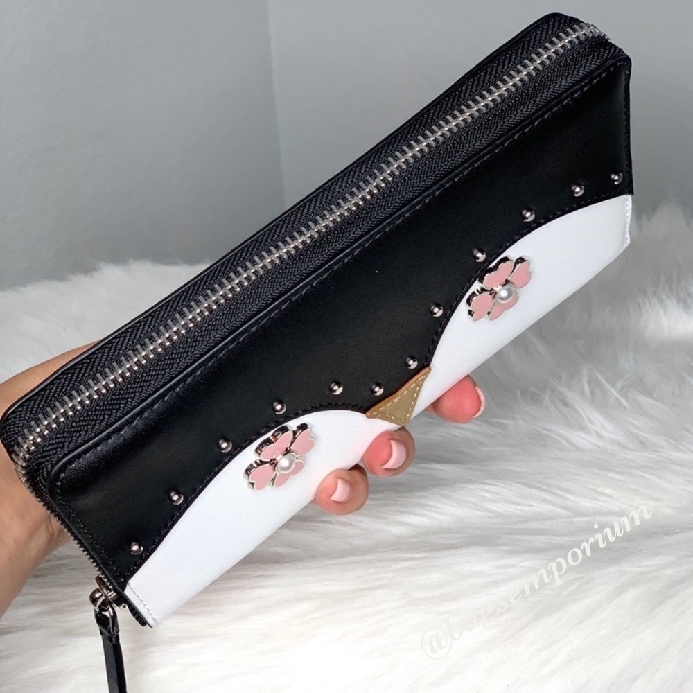 Kate Spade Frosty Penguin Large Continental Wallet - Picture 5 of 8